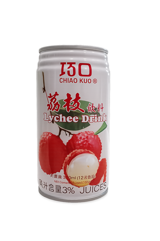 Chiao Kuo - Lychee Drink 巧口 - 荔枝飲料 340ml x 1