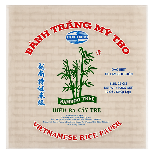 Chả giò tre Bánh tráng tròn Bánh tráng gỏi cuốn Tròn Ba Cây Tre 22cm 340g x 1
