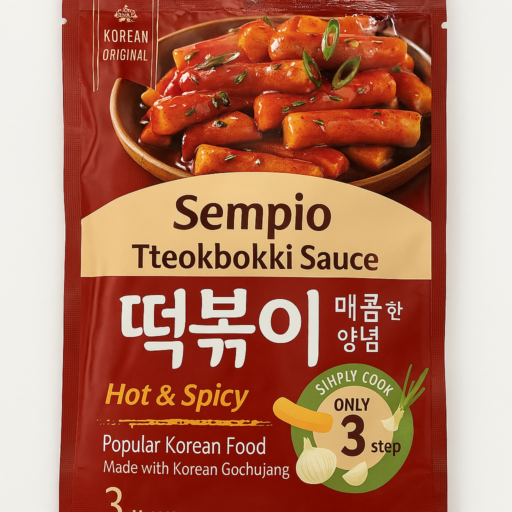 Sempio Topokki Sauce, Spicy炒年糕醬(辣) 150g x1