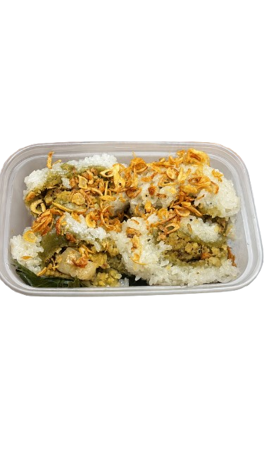 Hanoi Sticky Rice with Mung Bean Filling 河內艾草糯米飯團 Xoi Khuc Ha Noi 800g x 1