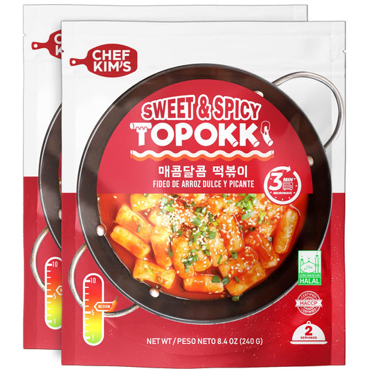 Chef Kim's Sweet & Spicy Topokki 甜辣炒年糕240g x 1