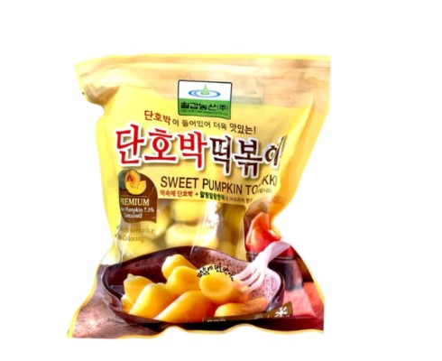 Chilgab Sweet Pumpkin Topoki Frozen 甜南瓜夹心年糕500g x 1