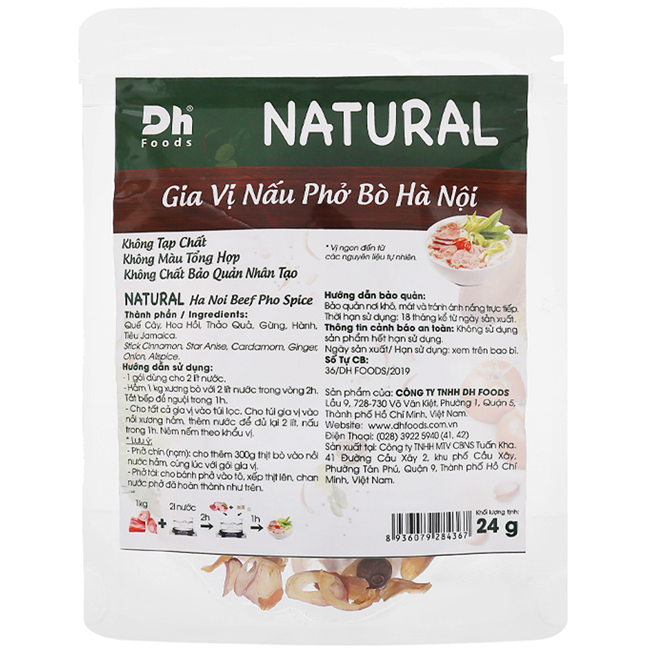 DH Phở Bò Gia Vị Kiểu Hà Nội Gia Vi Phở Bò 20gr x 1