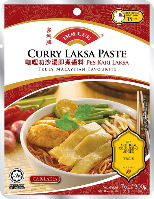 DOLLEE Curry Laksa Paste 咖喱叻沙湯即煮醬料 200g x 1
