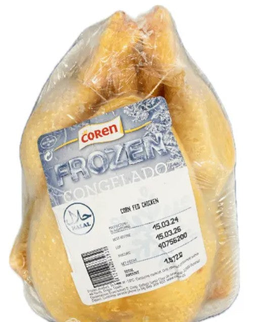 Frozen Coren Corn Fed Whole Chicken西班牙急凍粟米全雞 100g