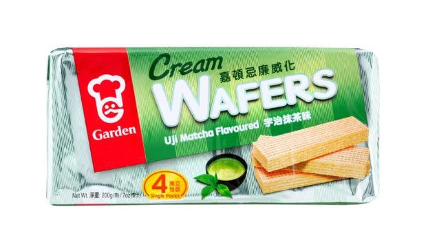 Garden Cream Wafers (Uji Matcha Flavour) 嘉頓 忌廉威化 (宇治抹茶味) 200g x1