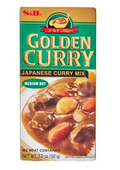 S&amp;B Golden Curry Roux Medium hot S&amp;B 金牌咖哩塊(中辣) S&amp;B Vien nau ca ri cay vua 92g x 1