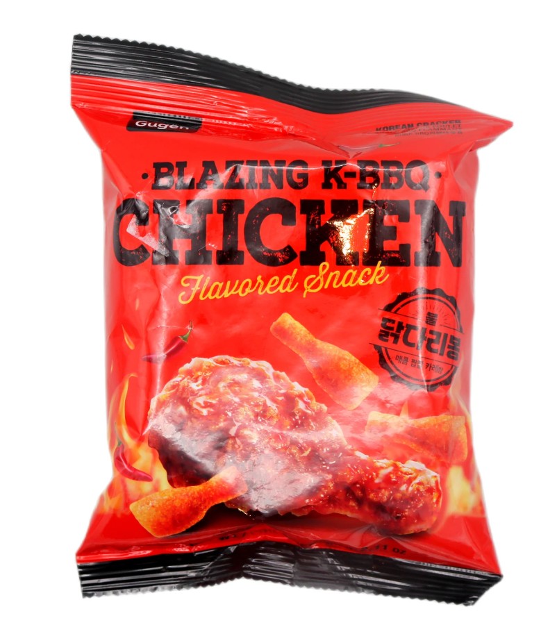 Gugen Blazing K-BBQ Chicken Flavoured Snack (Drumstick Shape Hot & Spicy)韓國火辣雞腿形零食 60g x 1