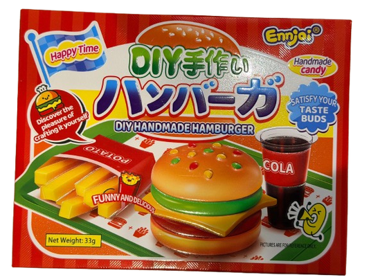 EJ DIY Handmade Hamburger Sweet京京樂道DIY手工漢堡糖33g x1