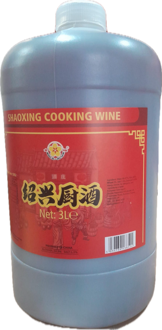 Gold Plum Shaoxing Cooking Wine 金梅牌紹興廚酒 Ruou Nau An Shaoxing 3L x 1