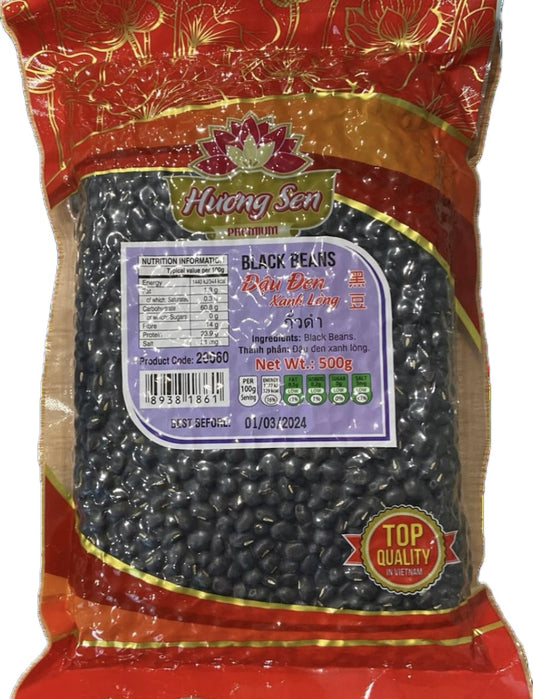 20060 Huong Sen Black Beans绿心黑豆 Dau Den Xanh Long 500g x 1