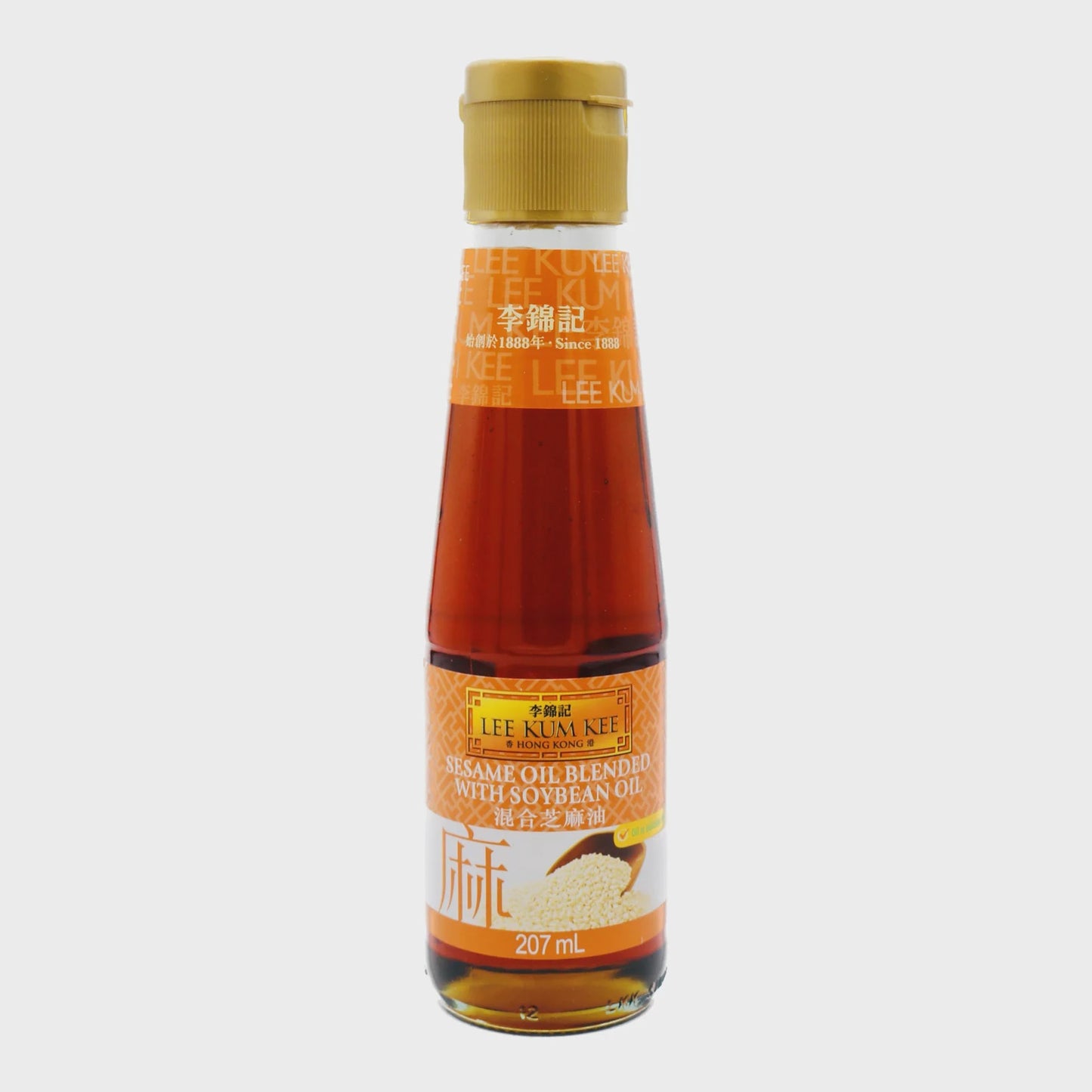 10021 LKK Sesame Oil Blended With Soybean Oil 李錦記混合芝麻油 Dau Me Tron Dau Dau Nanh 207ml x1