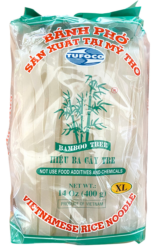 080075-5 Bamboo Tree Rice Noodle XL Banh Pho Size XL 10mm 400gr x 30