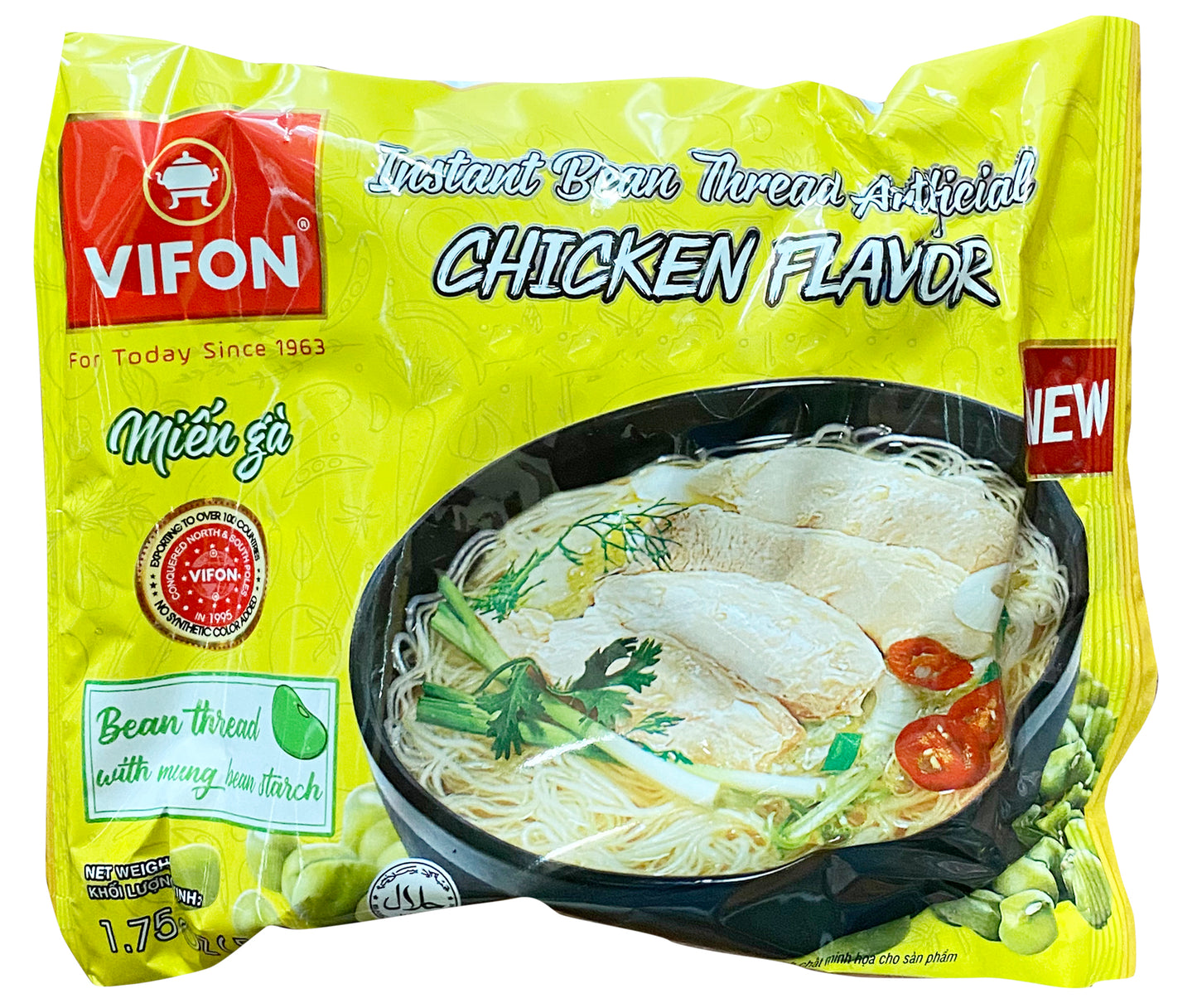 Thịt gà sợi đậu Vifon Flv 鸡味即食粉丝 Mien Ga An Lien 50g x1