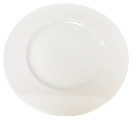 White Ceramic Plate 白色陶瓷板 Dia Su Trang 20cm 1pc x 1