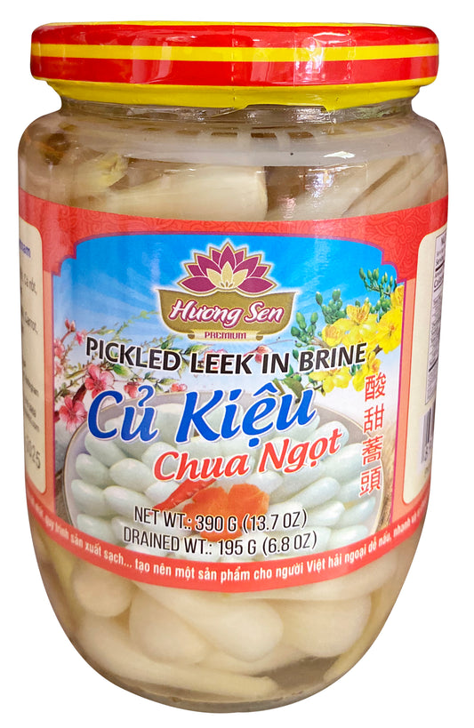 40010 Huong Sen Pickled Leek Cu Kieu Chua Ngot 390gx1