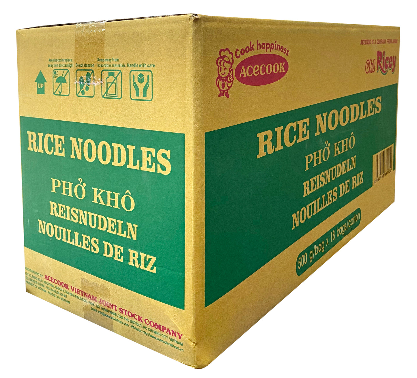 Oh Ricey Dried Rice Stick Banh Pho Kho Oh Ricey 500g x 18