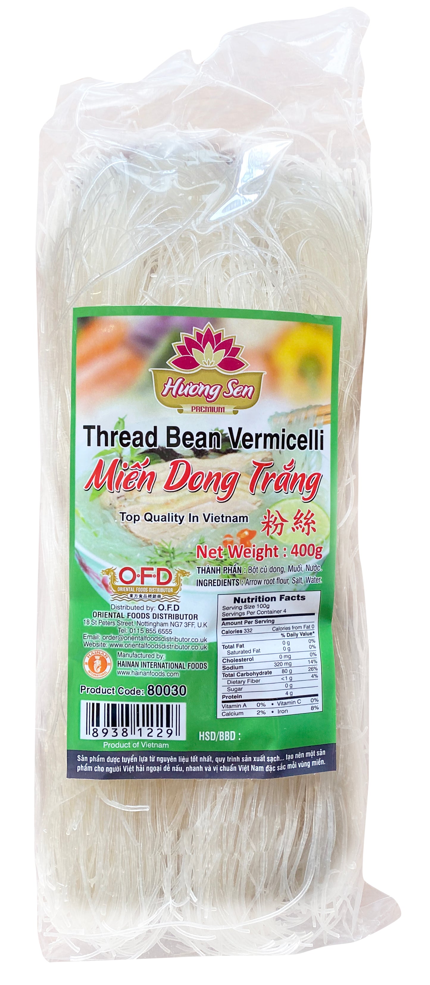 80030 Huong Sen White Bean Thread Noodle Mien Dong Trang 400grx 1