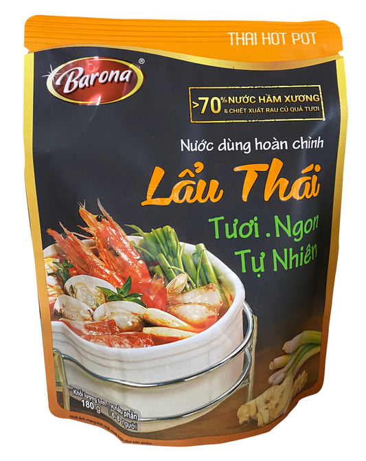 Barona Thai Hot Pot Nuoc Dung Hoan Chinh Lau Thai 80gr x 20