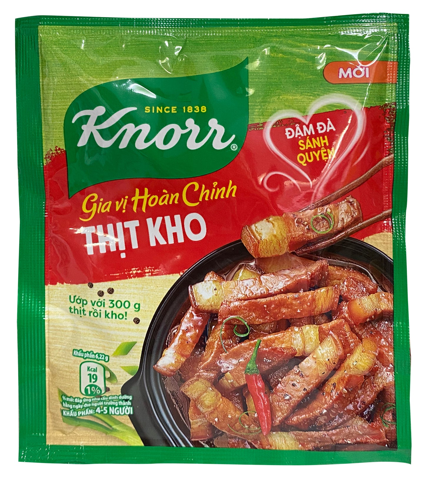 Thịt Heo Hầm Knorr Gia Vị Hoàn Chính Thịt Kho 28g x1