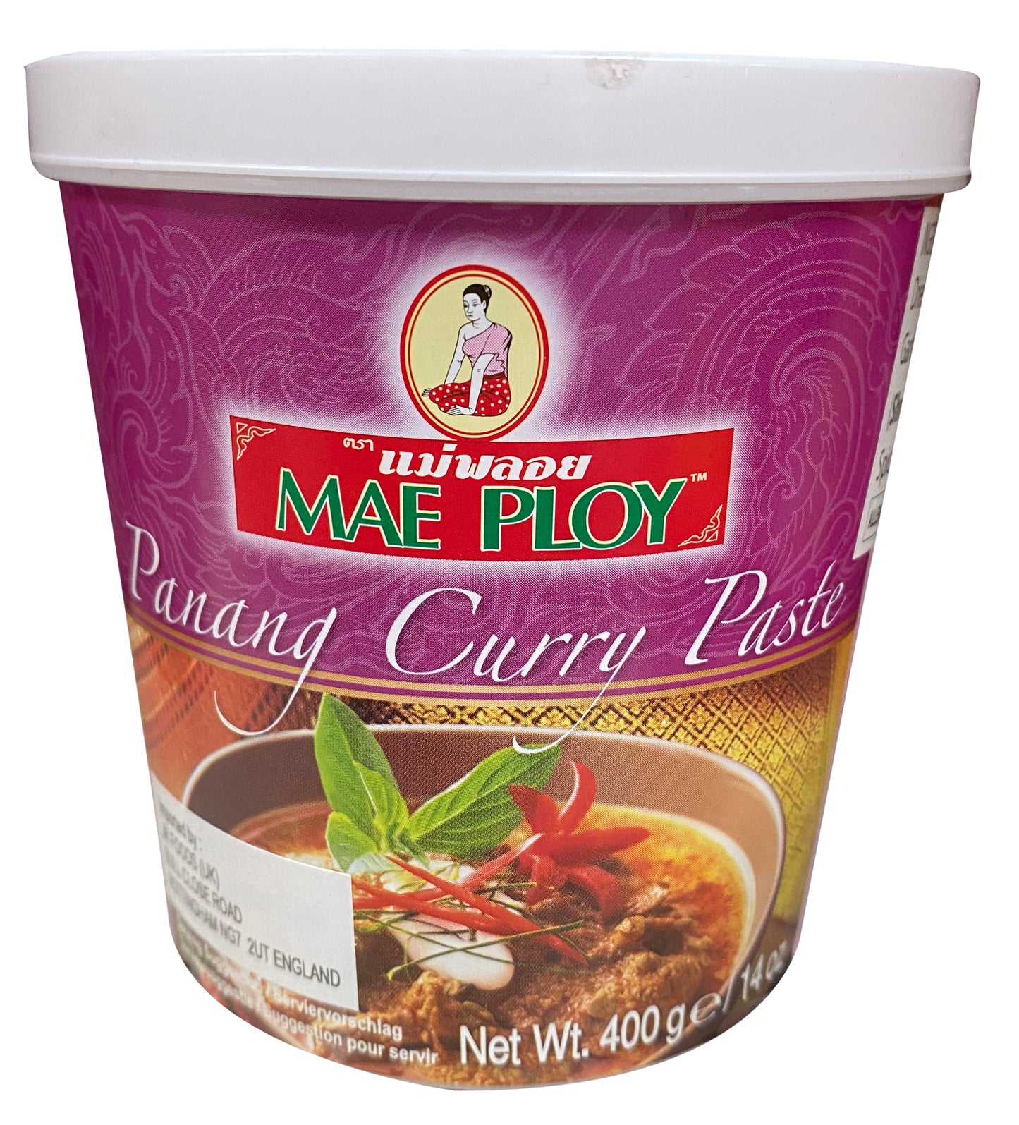 Mae Ploy Panang Curry Paste 'PANANG咖喱膏'Cary Panang Ca Ri 400gr x 1