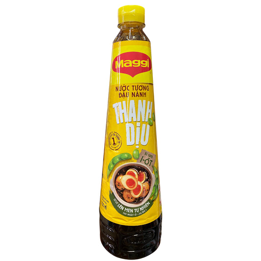 Maggi Light Soy Sauce 调味酱油 Nuoc Tuong Dau Nanh Thanh Diu (Yellow) 700ml x 12 bottles
