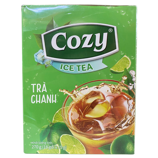 Cozy Lemon Ice Tea 柠檬冰茶 Tra Chanh Cozy 15gr x 18 pack x 1