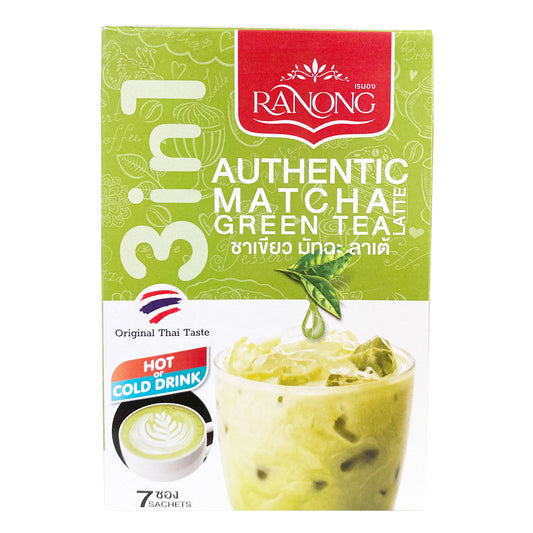 Ranong Tea Matcha Green Tea Latte Mix 即溶綠茶拿鐵 Tra Matcha Pha San (23gx7) x  1