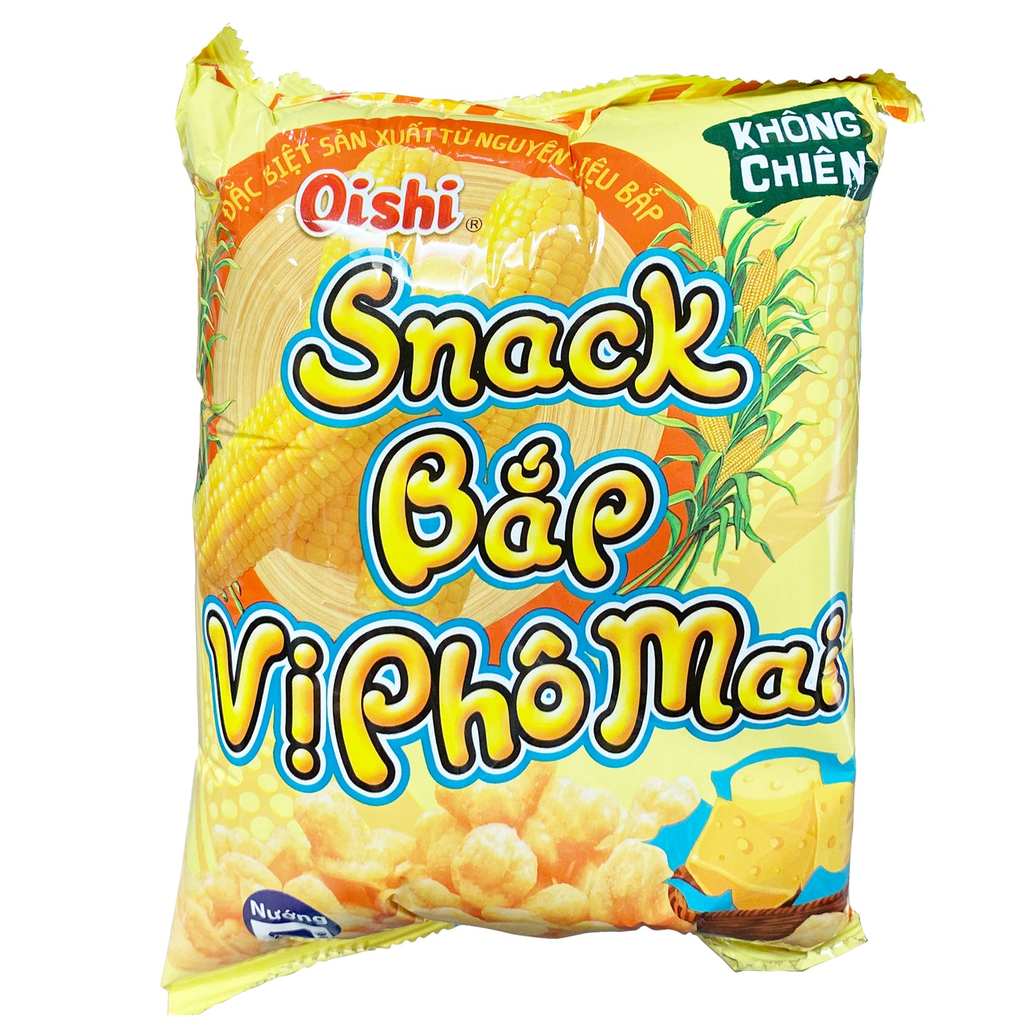 Oishi Corn Snack Cheese Flavour Snack Bap Vi Pho Mai 35g x1