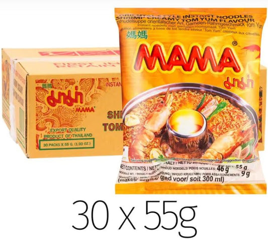 MAMA Noodle Creamy Shrimp Tom Yum 媽媽麵-鮮蝦陰冬濃湯口味 55g x 1