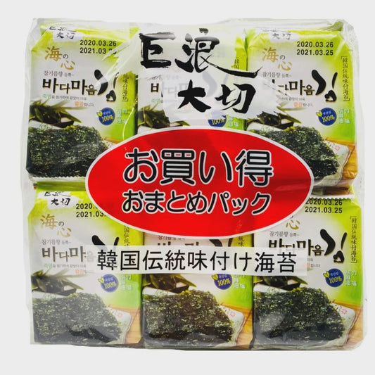 EDO Laver Seasoned Seaweed巨浪大切 胡麻油竹盐紫菜 12包入 Rong Bien Cuon Sushi 48g x 1