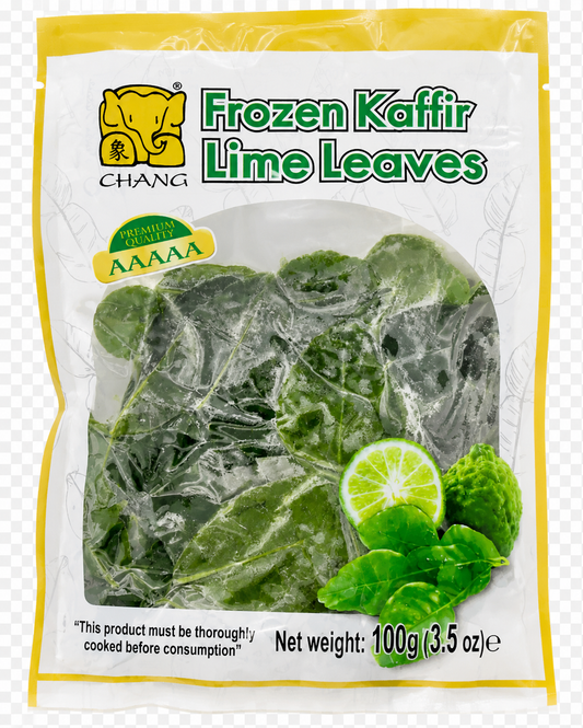 19023 Chang Lá chanh Kaffir đông lạnh 青檸葉La Chánh Đông Lãnh 100g x 1