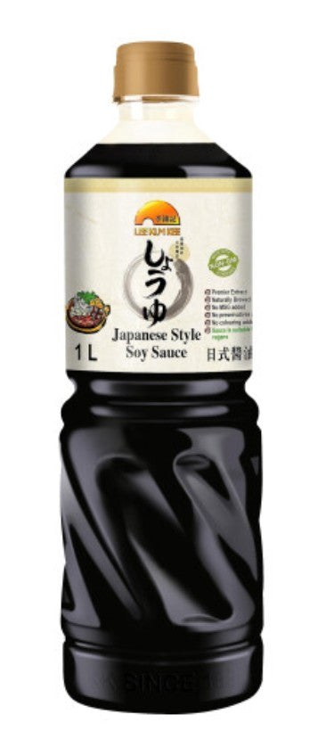 LKK Japanese Style Premium Soy Sauce 1L Naturally Brewed Vegan李錦記日式醬油 1 ltr x 1