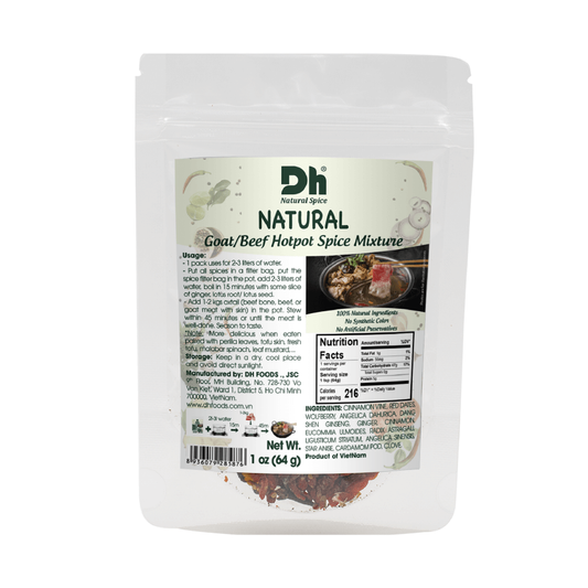 DH Natural Goat/Beef Hotpot Spice Natural gia vi lau de 64g x1