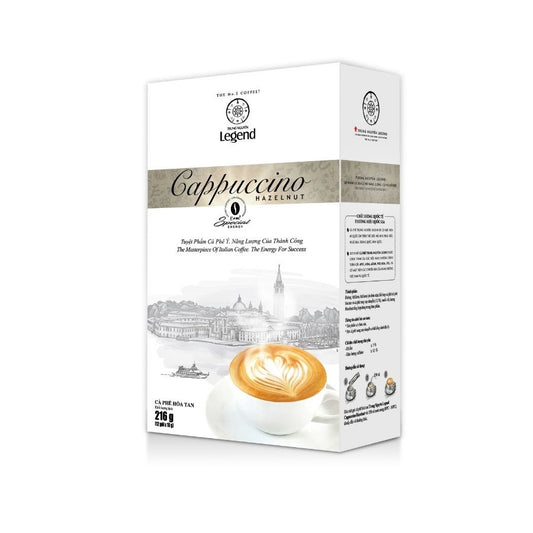 Trung Nguyen Legend Cappuccino Hazelnut Instant Coffee 即溶咖啡 (12gx18) x1