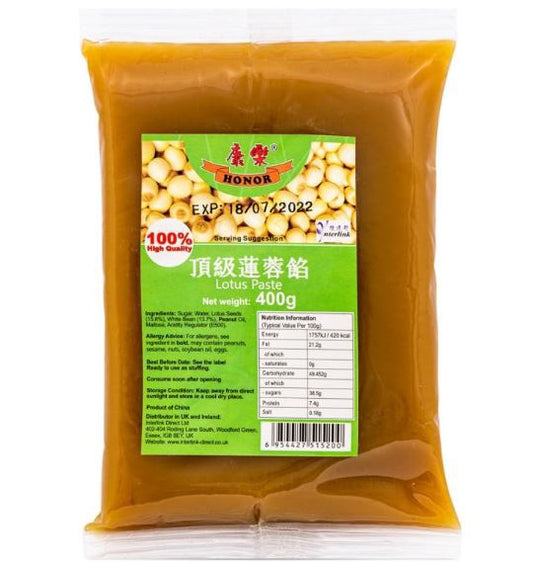 HR Lotus Paste 康樂頂級蓮蓉餡 Bot Sen 400g x 1