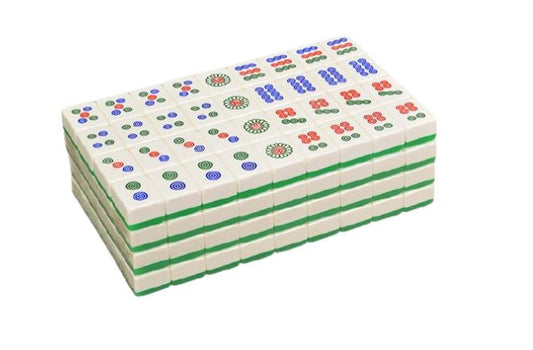MR Mahjong Tiles 民潤 高級 麻將(綠白) 1 set x 1
