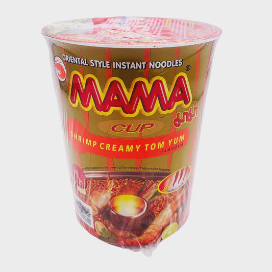 MAMA Cup Noodle Creamy Shrimp Tom Yum 妈妈牌泰国方便面杯面 奶香虾冬阴功味 Mi tom chua cay 70g x1