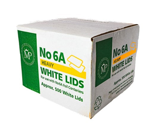 MP 6A White Heavy Lids 六號A白蓋 500pcs x 1