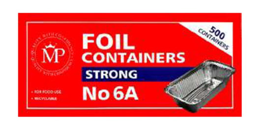 MP No.6A Aluminium Foil Container	 經濟No. 6A 排骨錫盒 500pcs x 1