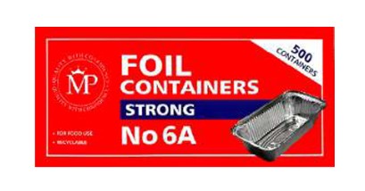 MP NO.6A (Red) Strong Aluminium Foil Container 500's