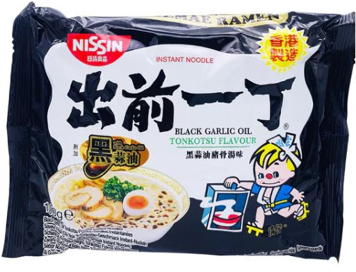 Nissin Noodles HK - Black Garlic Oil Tonkutsu 日清出前一丁黑蒜油豬骨湯味即食麵 100g x1