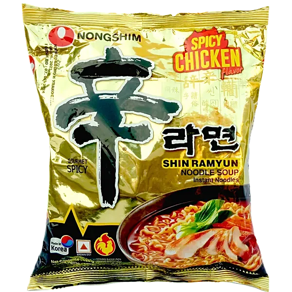 Nongshim Spicy Chicken Shin Ramyun 農心辣雞麵 120g x1