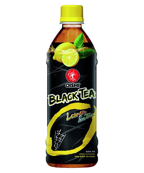 Oishi Green Tea Black Tea Lemon日式檸檬味紅茶 Tra chanh 500ml x 1