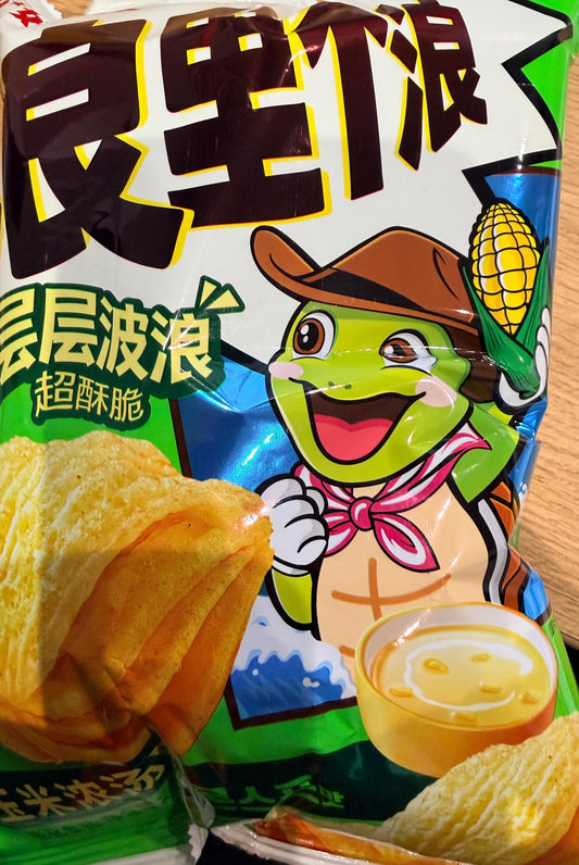 OR Corn Chips - Corn Soup好麗友浪裡個浪-玉米濃湯65g X 1