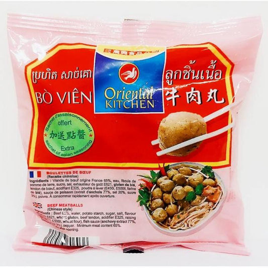 19043 Thịt bò viên Oriental Kitchen Bò Viên萬興凍牛肉丸 250gr x 40