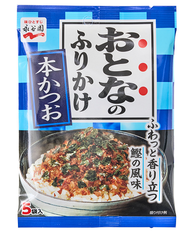 Otonano Furikake Rice Seasoning Bonito 大人味鰹魚風味拌飯料 Gia Vi Rac Com Ca Man (5x12g) x 1