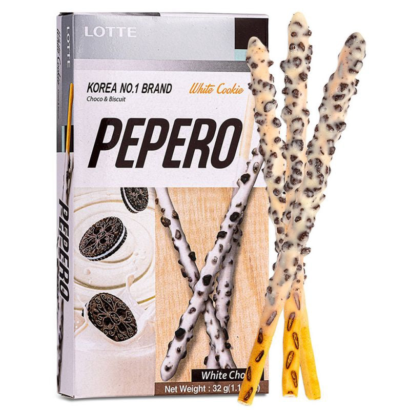 Lotte Pepero White Cookie (樂天白朱古力曲奇條) 32g x1