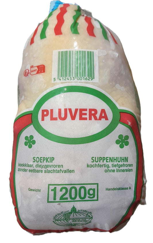 Pluvera Hen Frozen Whole Chicken 急凍全雞 Ga Hen Nguyen Con Dong Lanh 1.2kg x 1