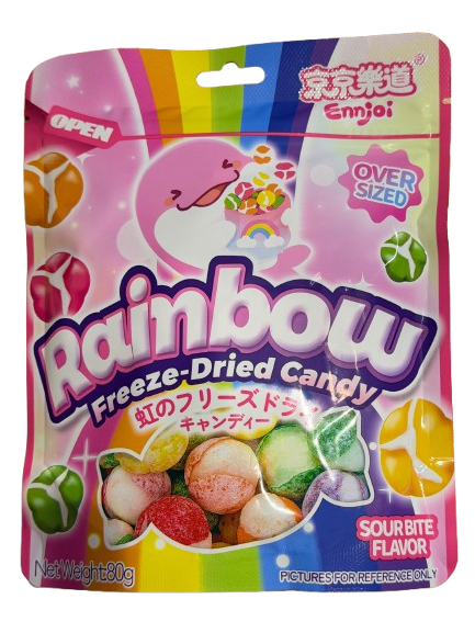 EJ Freeze dried candy-Sour Flavour京京樂道凍乾彩虹糖-酸味 80g x 1